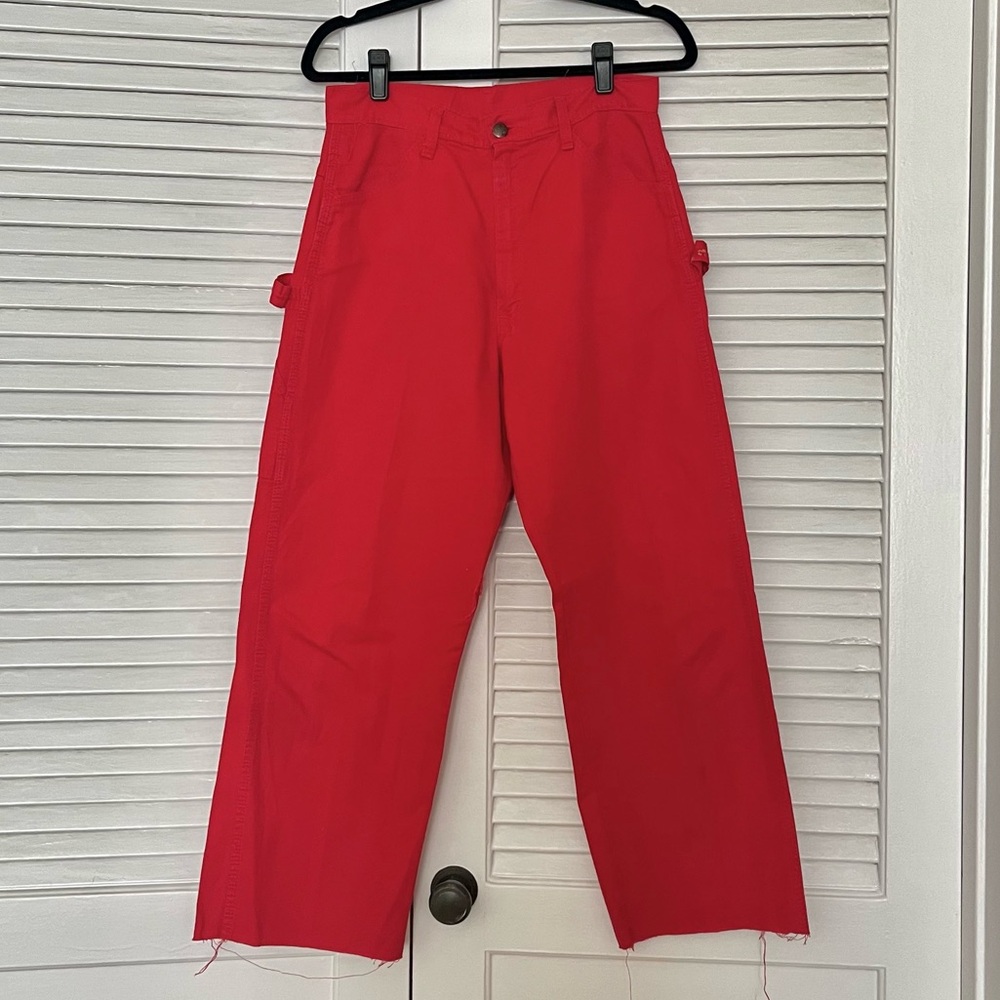 vintage Dee Cee carpenter pants - red